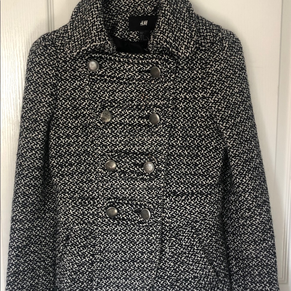 H&M chic black coat